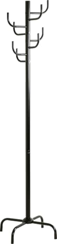 HAKU Coat rack, black, metal free-racking coat rack – Dimensions: H 180 x Ø 37 cm, Style: Modern