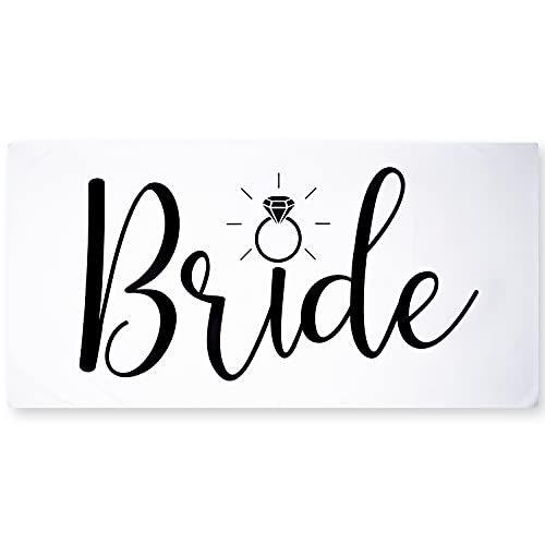 "Ethisa Bride Beach Towel for Honeymoon and Bachelorette Party - Classic Design for Beach Bachelorette Party - Mrs Beach Towel for Bride To Be - Just Married Beach Wedding and Engagement Gift - 60""x30"""
