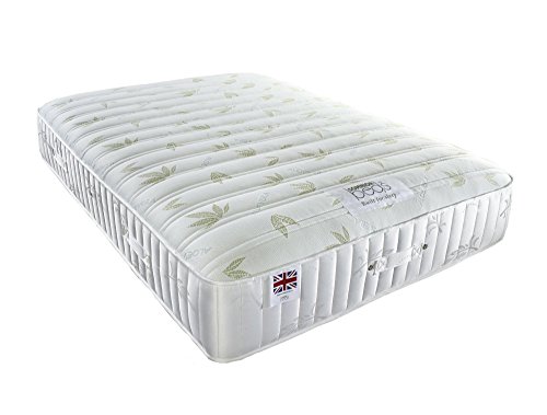 Aloe Vera Gold Mattress with Memory Foam for Extra Support, White, Super King