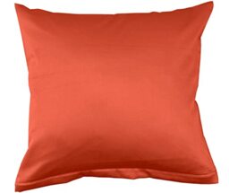 Bassetti 9324572 Plain Cushion Cover for Bed Linen 100% Cotton Sateen in Tangerine 1191 Dimensions: 80 x 80 cm