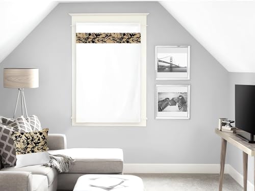 Soleil d'ocre Net Curtain, Cotton, White, 60 x 120 cm