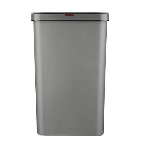 Tower Sensor Bin with Retainer Ring, Battery-Operated, 50L, Grey, T838005G