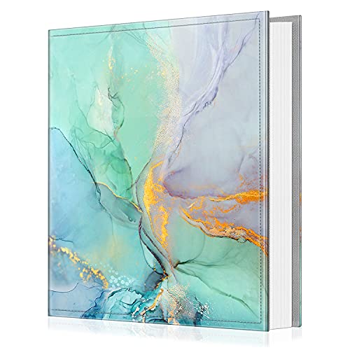 FINTIE Photo Album 4x6 Photos - 600 Pockets Large Capacity Photo Book Cover for Family Wedding Anniversary Baby Vacation Pictures, Emerald Marble