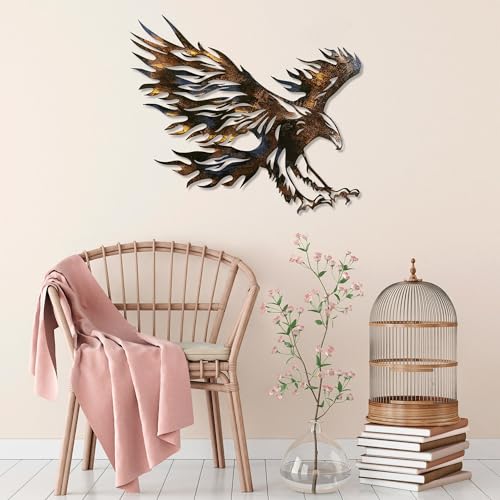 Handmade Decorative Metal Wall Accessory, 63 x 71 cm, 100% Metal (1.5 mm), Unique Hand-Painted Design, Perfect for Home Decor & Art Lovers