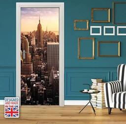 WALPLUS View Over Manhattan Wall Stickers, Vinyl, Multi-Colour, 103 x 5.4 x 5.4 cm