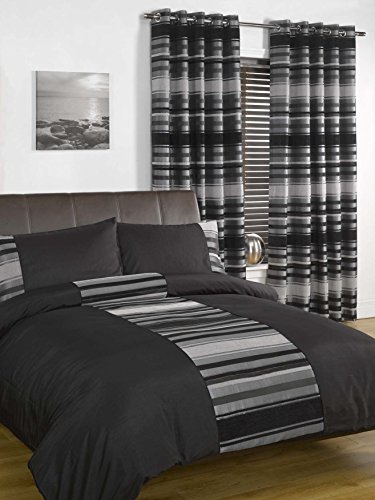Rapport Home New York Chenille Stripe Cream King Duvet Cover Set