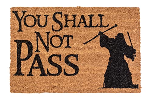 SD Toys LTR25214 Lord of The Rings Doormat You Shall Not Pass 60 x 40 cm Rugs, Plastic, Multicoloured