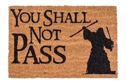 SD Toys LTR25214 Lord of The Rings Doormat You Shall Not Pass 60 x 40 cm Rugs, Plastic, Multicoloured