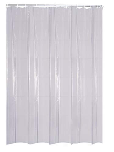 Ridder 364000-350 Shower Curtain 240 x 180 cm Brilliant Crystal with Hanging Rings