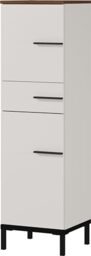 Germania Cupboard 2671-573 GW-YONKERS, in cashmere/walnut repro, with self-closing drawers, 34 x 123 x 34 cm (WxHxD)