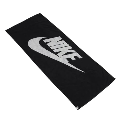 Nike Club Pool Towel Bath Towel Pool Towel Swimming Beach Towel, Black/White, One Size