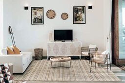 HAMID - Wool and Jute Rugs Olivia Hand Woven Wool Jute Rug for Living Room Bedroom Natural White (80 x 150 cm)