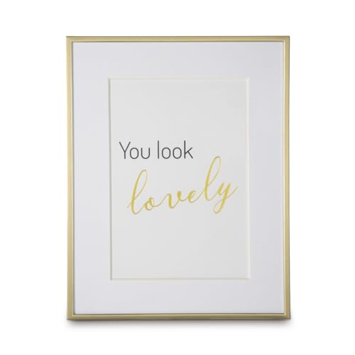 Hama Picture Frame 13 x 18 cm (Portrait Frame, Portrait Format, Landscape Format, for Hanging, Standing, Hanging, Stand, Velvet, Glass Pane, with Mount, Picture Size 13 x 18 cm), Gold