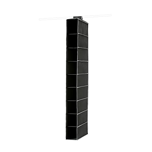 Compactor Shoe Organizer XL, 9-Level, Black, Versatile Storage