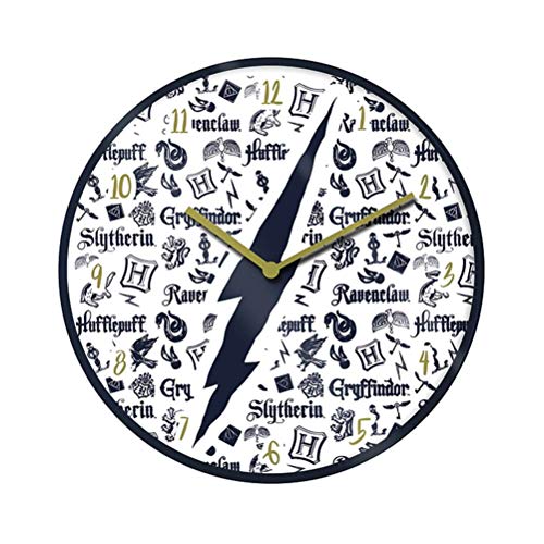 "Pyramid International HARRY POTTER Lightning Scar 10"" Wall Clock in Gift Box - Official Merchandise,Multicoloured,One Size,GP85452"