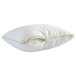 Beribo Hotel Quality Pillow, 1000g Premium Hollow Fibre Fill, Removable Washable Zippered Quilted Cover, Hypoallergenic, with Carry Bag, White