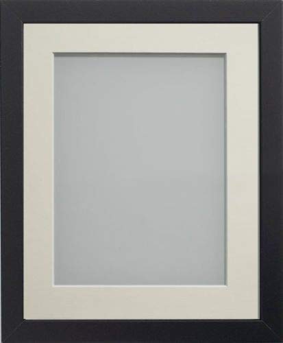 Frame Company Allington Black Photo Frame with Ivory Mount, 20x16 for A3, fitted with perspex