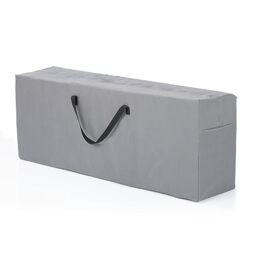 Hoberg Cushion Bag, Storage Bag for Garden Cushions, Cushions and Cushions, Tear-Resistant Protective Cover with Carry Handles, Made of Grey 600D Oxford Polyester, Weatherproof and UV-Resistant, 130 x