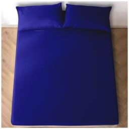 GC GAVENO CAVAILIA Easy Care Polycotton Fitted, Plain Dyed Bed Sheets OR Housewife Pillowcases 2 Pack, Polyester-Cotton, Royal Blue, King