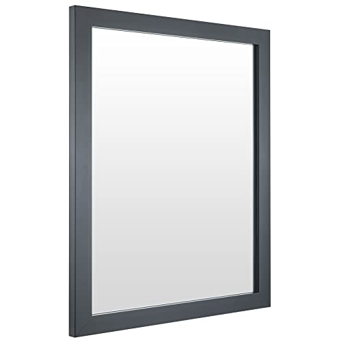 BOMINICA Rectangular Wall Mirror Framed Wall Mirror 16” x 20” for Bathroom, Living Room, Vanity, Black