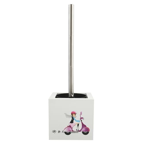 "MSV ""Jane MDF and Stainless Steel Toilet Brush, Multi-Colour"