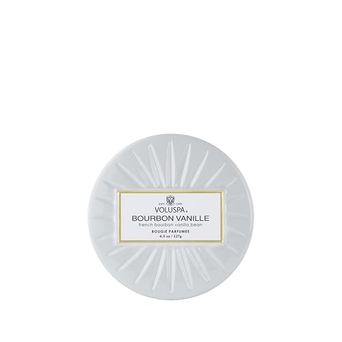 Voluspa Vermeil Mini Tin Candle French Bourbon Vanille
