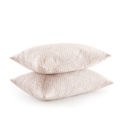 "Dearfoams Copper-Infused Mesh Bed Cushions, Standard/Queen Size 20"" x 28"", 2pcs"
