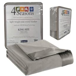 Thermee Micro Flannel King-Size Blanket, Lightweight All Seasons Cozy Blanket, Throw Blankets for Home and Living Room, Soft Blanket for Couch, Machine Wash & Dry, No Pilling,Comfy Blanket-Slate Grey
