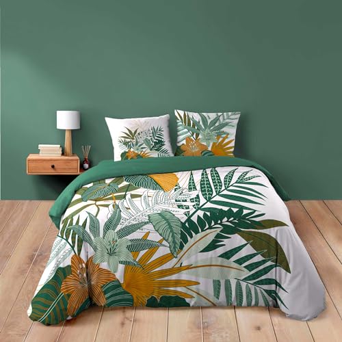 Douceur d'Intérieur, Florida 3-Piece Bedding Set (240 x 220 cm) 100% Cotton