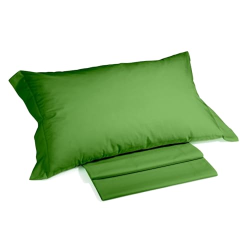 Caleffi - Single Bed Set in 100% Cotton Composed of Single Bed Sheets 160 x 285 cm + 1 Fitted Sheet with Single Fitted Sheet 90 x 200 cm for Mattress 28 cm High + 1 Pillow Case 50 x 80 cm