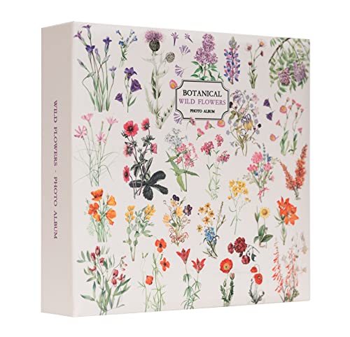 Grupo Erik 6x4 Photo Album - Wild Flowers Gifts, 10x15 cm, 200 Pockets - Photo Albums 6x4, Memory Book - Family Gifts under 15 Pounds, Cute Gifts for Women & for Men, Travel Gift Ideas