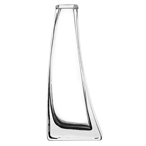 Clear Glass Flower Vase Plain Bouquet Floral Foliage Container - Snapdragon 19cm