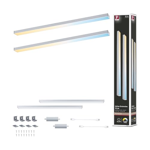 Paulmann 98613 LED Under-Cabinet luminaire Inline 2x4W 350x26mm 2x350lm 24V Chrome matt Tunable White