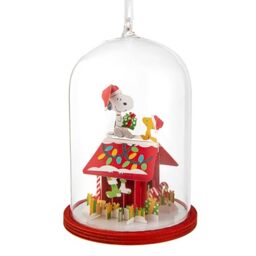 Hallmark Snoopy & Woodstock Hanging Ornament, Signature, Red, White