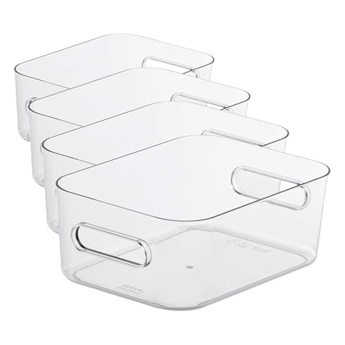 SmartStore - Compact Clear Storage Box S - Small - Transparent (Pack of 4)