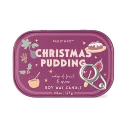 Paddywax Bistro Christmas Pudding Scented Candle - 127g - Reusable Tin