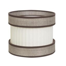 Levitantes Desktop Lampshade E27, Dimensions 30 x 30 x 21 cm, Brown-Beige – Ideal for Decorative and Home Lighting.