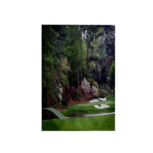 "3dRose ""Augustas Amen Corner Golf Course, Golfers on Bridge Towel, Polyester/Cotton, White, 15 x 22-Inch"