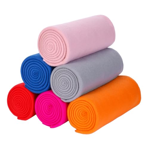 CAI TENG Fleece Throw Blanket Blankets for Couch Bed 50x60 inch 6 Pack Kids Blanket Throws Fleece Fabric Soft Cozy Travel Blankets Lightweight Small Throws Wedding Gifts Travel Blankets Multicolor