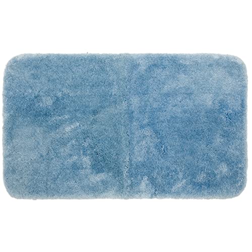 "Mohawk Home Machine Washable Royal Bath Mat, Wedgewood Blue (1' 5"" x 2')"