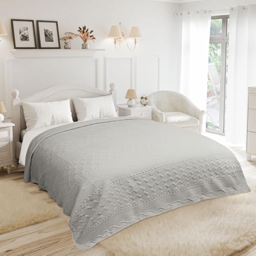 Emma Barclay Aran - Bedspread Set (Silver, King)