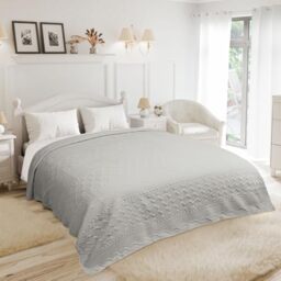 Emma Barclay Aran - Bedspread Set (Silver, King)