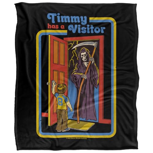 Steven Rhodes Timmy Has A Visitor Silky Touch Super Soft Throw Blanket 152 X 127 Cm