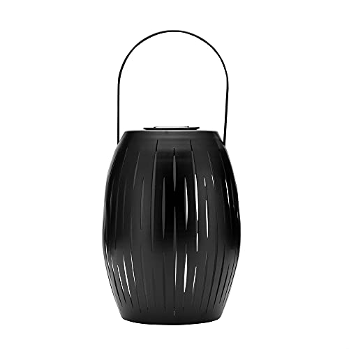 Pauleen 48165 Sunshine Joy Lantern for Balcony or Garden Black Gold Outdoor Lighting Metal Solar 1800K
