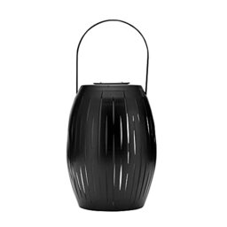 Pauleen 48165 Sunshine Joy Lantern for Balcony or Garden Black Gold Outdoor Lighting Metal Solar 1800K