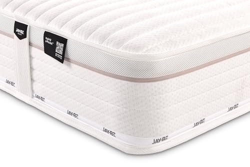 JAY-BE Truecore Hybrid 2200 King Size Mattress, 23cm Thick, e-Pocket Sprung, Medium Firm Mattress, Sustainably Made in the UK, 5ft Kingsize (200 x 150 x 23cm)
