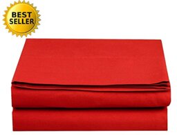 Elegant Comfort Luxury Fitted Sheet on Amazon Wrinkle-Free 1500 Thread Count Egyptian Quality 1-Piece Fitted Sheet, Queen Size, Red
