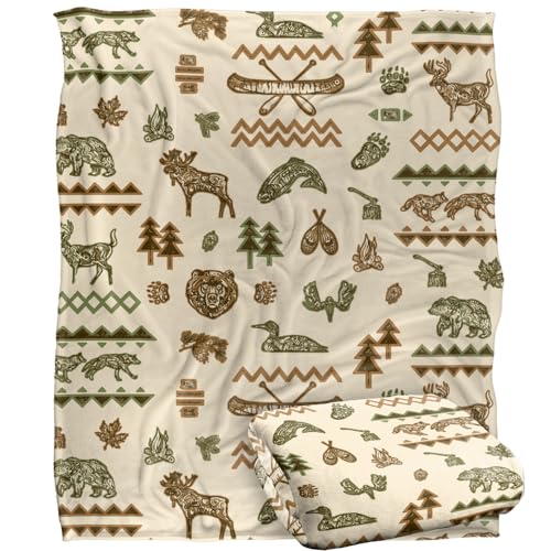 Jq Licensing Lodge Cabin Silky Touch Super Soft Throw Blanket 152 X 127 Cm