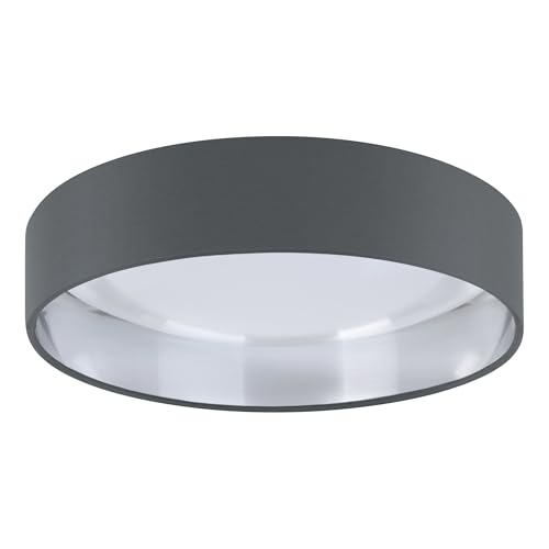 Eglo LED Ceiling lamp Palomaro, Round Fabric Ceiling Light