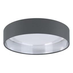 Eglo LED Ceiling lamp Palomaro, Round Fabric Ceiling Light